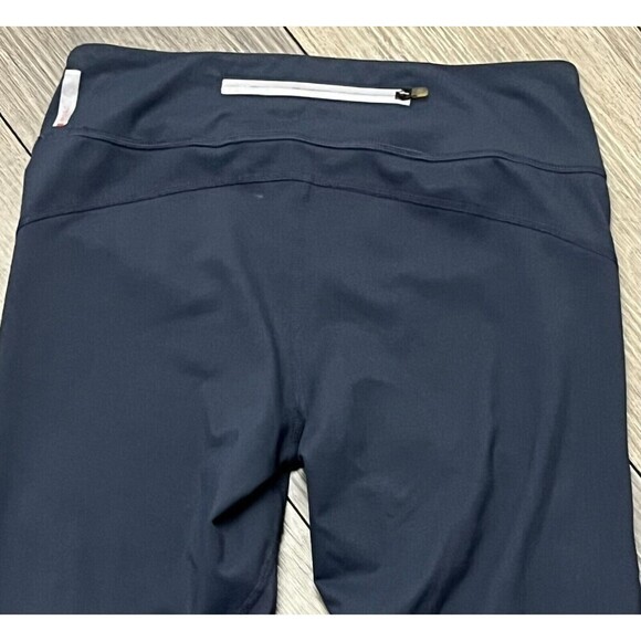 Zella Leggings Womens Cropped Compression High Rose Ladies Small Navy Mesh - Picture 6 of 7